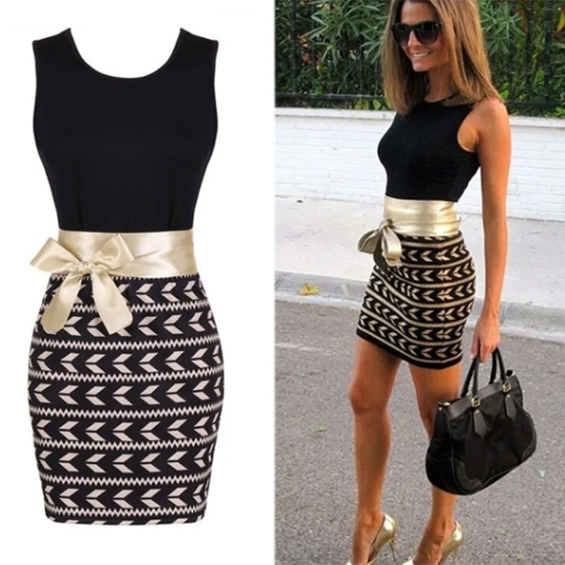 

Summer Women Print Dress Sexy Bodycon Dress Sleeveless Sleeveless Vest Party Dresses Club Dress Elegant Clothing