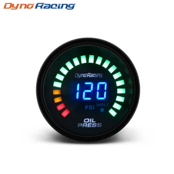

Dynoracing Car 2" 52mm Digital Smoked 20 LED Psi Oil Press Pressure Meter Gauge With Sensor car meter YC101343