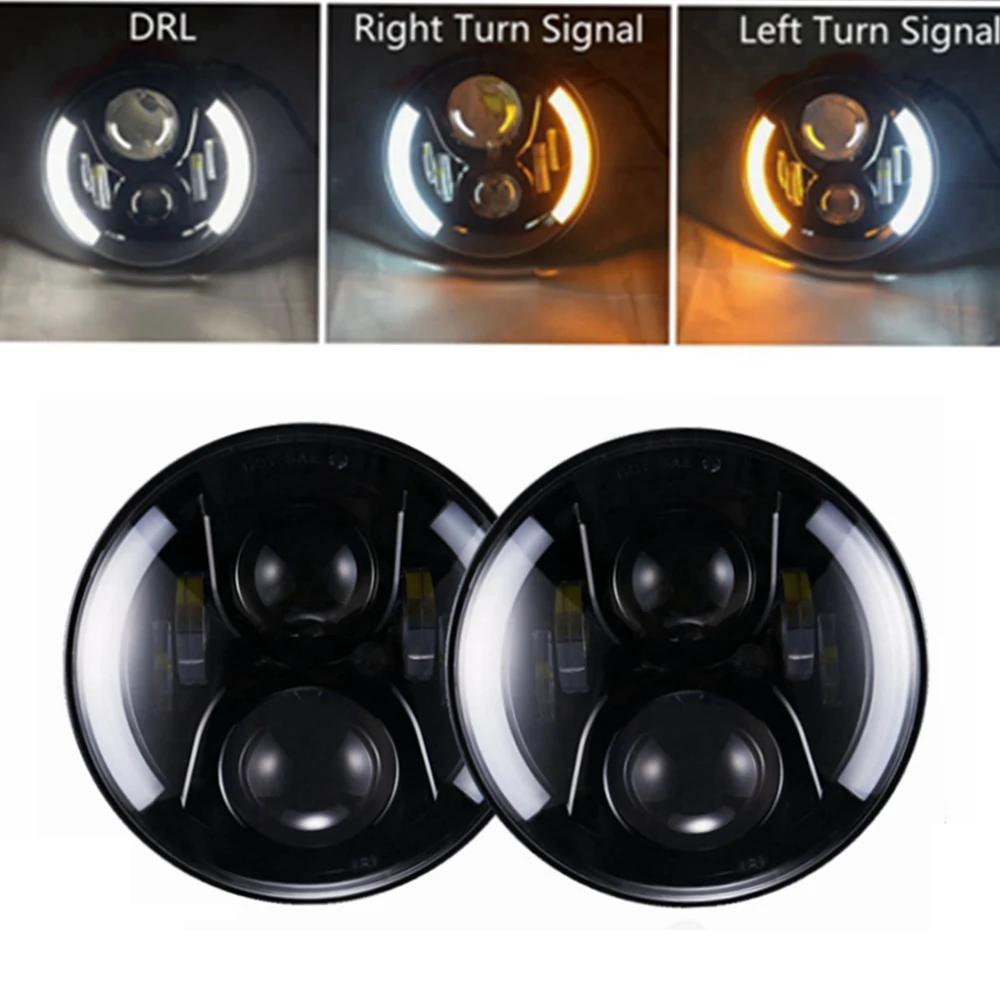 Preise Yait 2 stücke 7inch Runde Led Scheinwerfer Hohe Abblendlicht DC12v 24v Lichter Scheinwerfer Für Wrangler Lada 4x4 städtischen Niva suzuki samurai