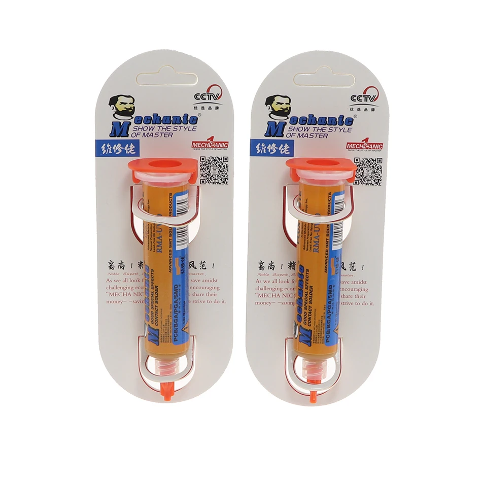 

MECHANIC-RMA-UV10 solder paste mobile phone motherboard chip rework solder paste BGA PAG SMD solder oil syringe flux