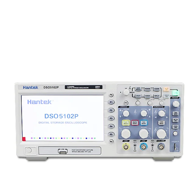 Special Offers Spedizione gratuita Hantek DSO5102P Digital storage oscilloscope 100 MHz 2 Canali 1GSa/s 7 ''TFT LCD