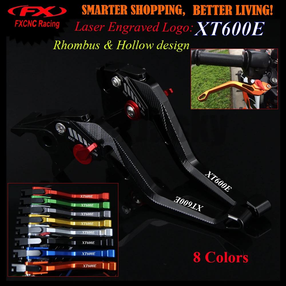 3d дизайн (ромб полый) для Yamaha XT600E 1998 2003 1999 2000 2001 2002 черный CNC Регулируемый рычаг