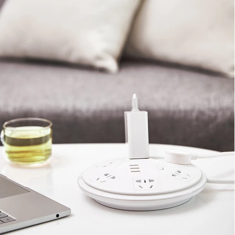 Xiaomi 6 портов с 3 USB power Strip power Plug зарядное устройство розетка US UK EU AU(5 В = 2.1A один) две версии высокого качества