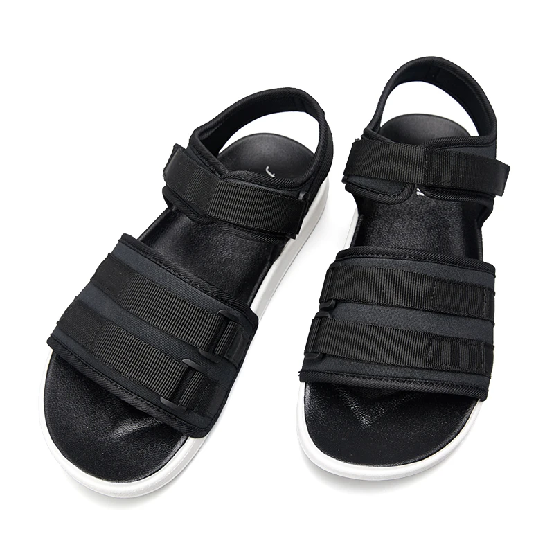 Г., новые сандалии мужская пляжная повседневная обувь дышащие мужские летние теннисные туфли с ремешком на щиколотке Chaussure Hommere Krasovki Sandalias Hombre - Цвет: Black