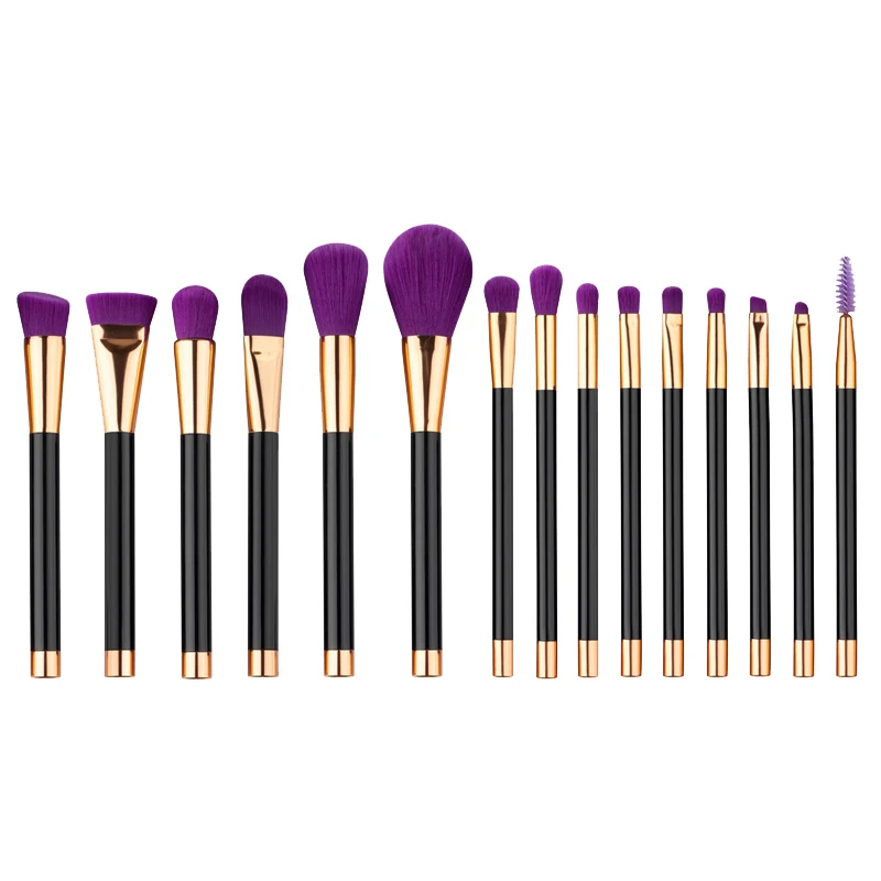 

BIOAQUA 15pcs Pink Makeup Brushes Set Pincel Maquiagem Powder Eyeshadow Eyebrow Brush Complete Kit Cosmetics Beauty Tools