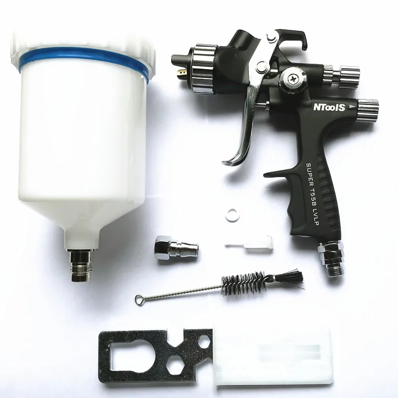 LVLP Professional Spray Gun Free shipping T55 1.3MM Nozzle Efficient spraying Paint Spray Guns