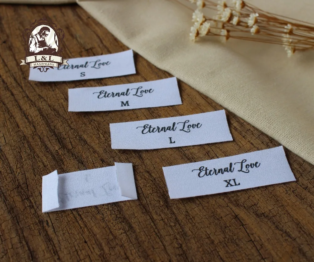 

Custom combination size label, Sewing Labels, Clothing Labels,logo Tags