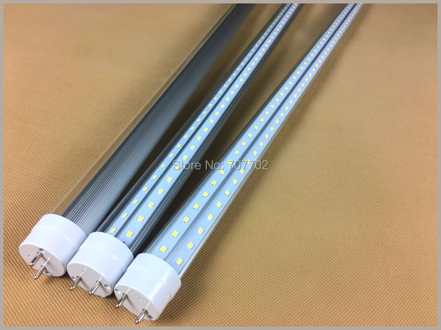 28 Вт LED Light Tube 4FT люминесцентная лампа T8 G13 V-образный 85-265 В 1200 мм 4 ноги ft трубы Теплый Холодный белый оптовая продажа горячих