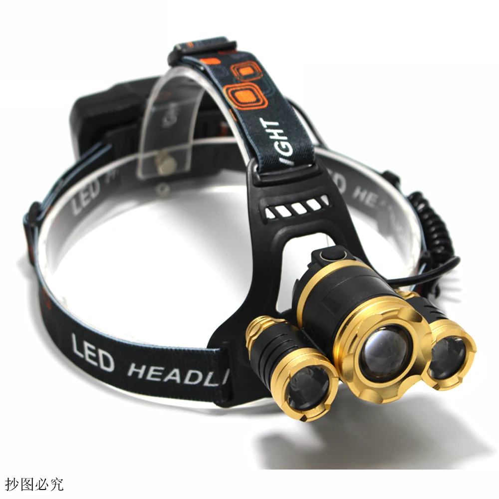 Мощный светодиодный налобный фонарь с зарядкой от USB 8000 лм|led headlamp|head lamp ledhead flashlight