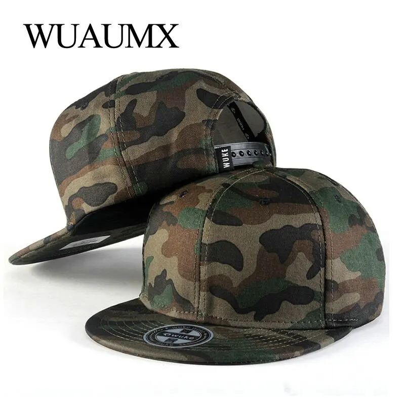 

Wuaumx Summer Baseball Caps Men Camouflage Hip Hop 5 Panel Snapback Hat For Women Touca Gorras Planas Casquette Chapeau 18styles