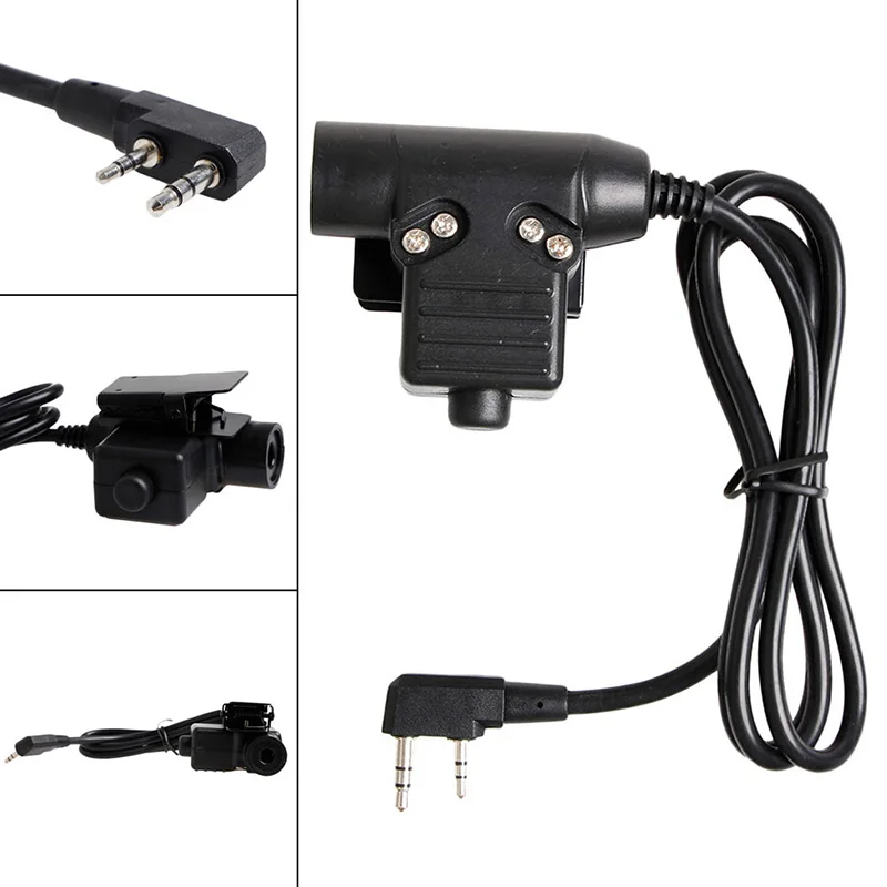 

2019 New U94 PTT 2Pin Walkie Talkie Transceiver for KENWOOD TYT BAOFENG 5R Radio Headset