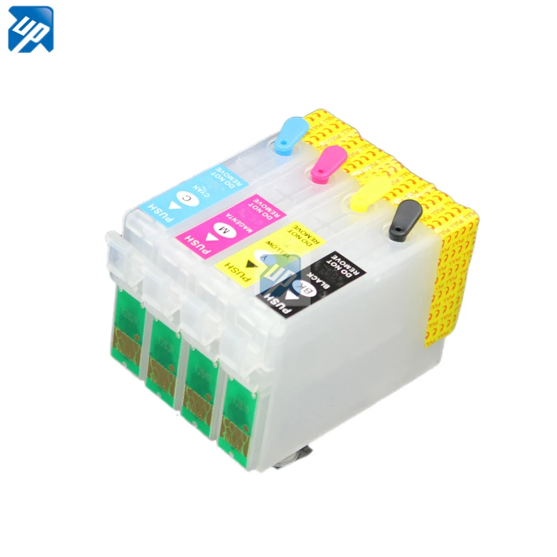 10 комплектов T1321/T1332-T1334 новые пустые многоразовые картриджи для Epson T22 TX120 tx130 с микросхемами Arc T1321/T1332-T1334