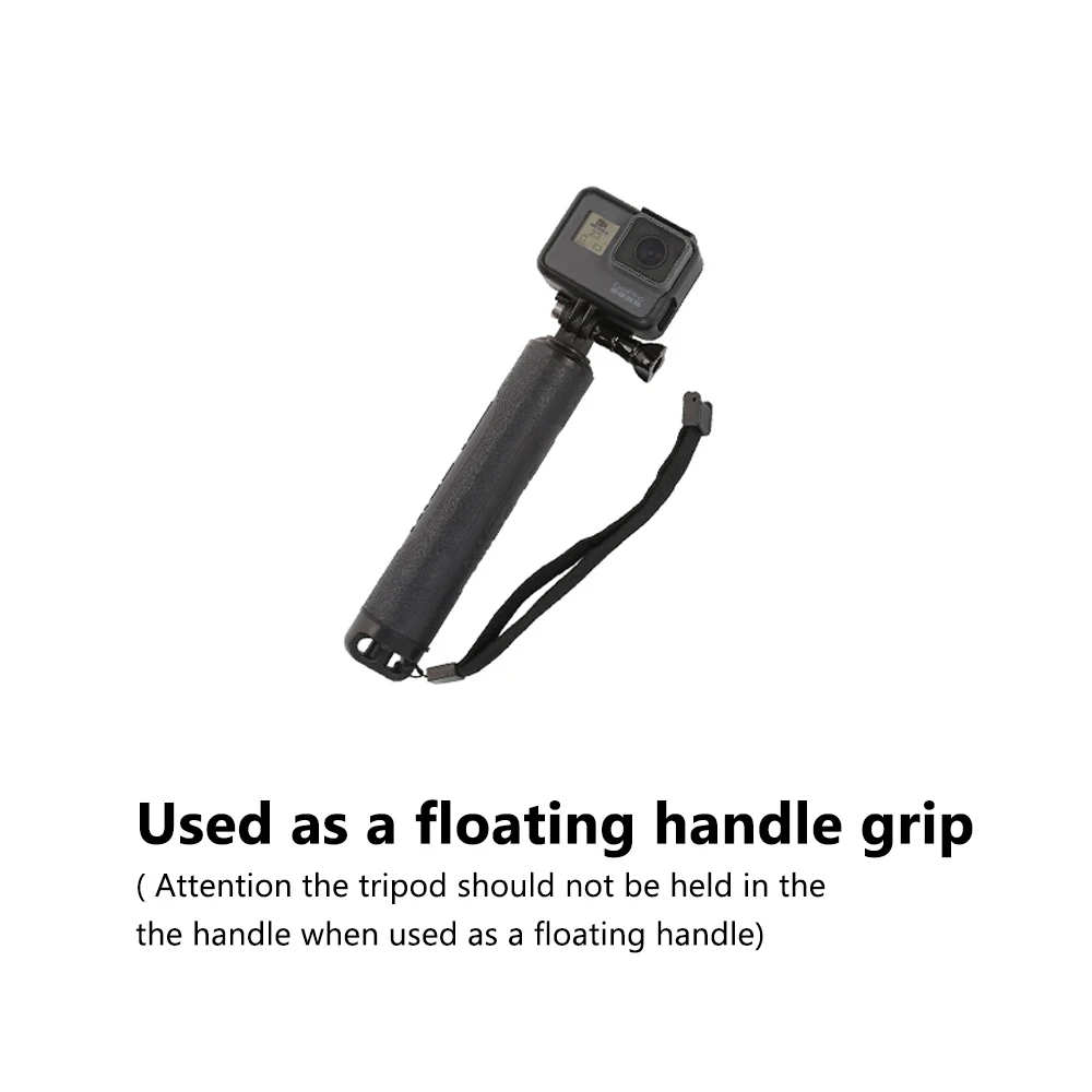 TELESIN дизайн для Аксессуары для штатива Gopro 3 Way Monopod Mount Float Bobber Grip для Gopro Hero6 5 4 3+ для xiaomiyi SJ4000