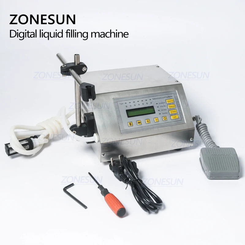 ZONESUN микрокомпьютер управления Автоматическая машина для наполнения жидкостью воды жидкий наполнитель 5 мл-3500 мл