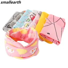 Осень-зима хлопковый шарф для детей милые носки с буквенным принтом для малышей, шарф для девочек, для мальчиков шарф, воротник-хомут с круглым воротником для мальчиков и девочек волшебный шейный платок