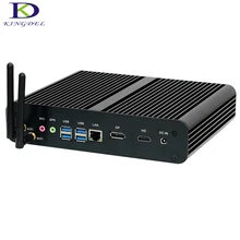 DHL Бесплатная безвентиляторный настольный компьютер, HTPC Core i7 6600u Двухъядерный Intel HD Графика 520, HDMI USB 3.0, Оконные рамы 10 Мини ПК NC360