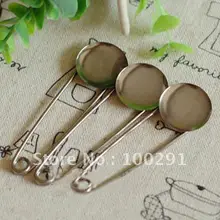 1000 шт./лот 75 мм булавка брошь база брошь назад с 25 мм площадку ювелирных изделий Интимные аксессуары Никель привести бесплатно