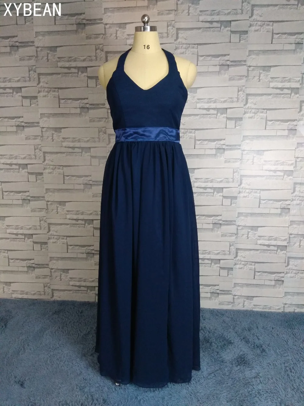 

Free Shipping ! Cheap Price ! 2018 Spaghetti Strap Floor Lenght Chiffon Long Evening Dresses