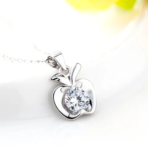 

925 Sterling Silver Women Pendant Cubic Zirconia CZ Pendant Fine Jewelry No Necklace