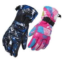 Лыжные перчатки противоскользящие износостойкие для верховой езды горные перчатки снегоход непромокаемые зимние мотоциклетные перчатки ветрозащитные Guanti