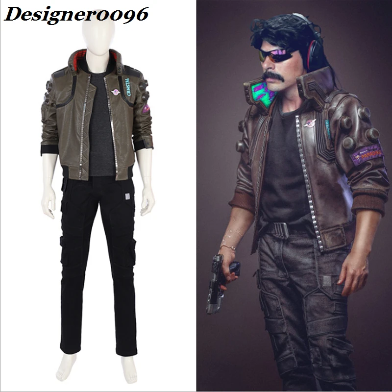

Cosplay New Game cyberpunk 2077 Character with the same leather pants Belts Vests Four-piece suits Fashion game cosplay costumes