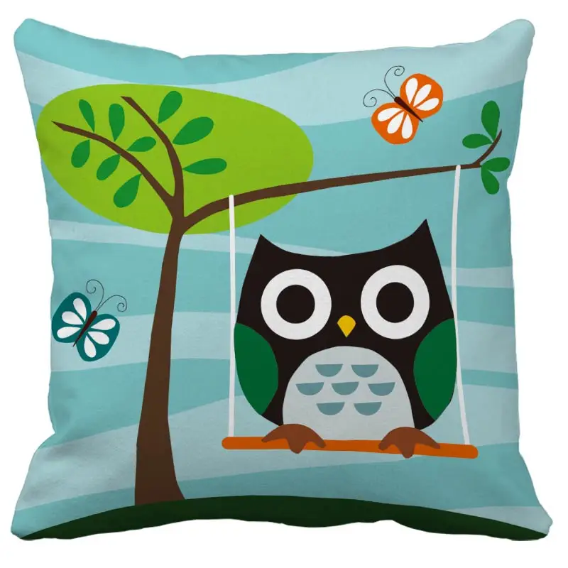Cartoon Owl Cushion Cover Nordic Simple Geometric Decorative Throw Pillows Cushion Covers for Sofa Polyester Cotton Cartoon Owl Cushion Cover Nordic Simple Geometric Decorative Throw Pillows Cushion Covers for Sofa Polyester Cotton