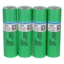 GTF 100% Original 3.7V 18650 Battery 2500mah INR1865025R 20A discharge lithium batteries electronic cigarette 18650 Battery Cell
