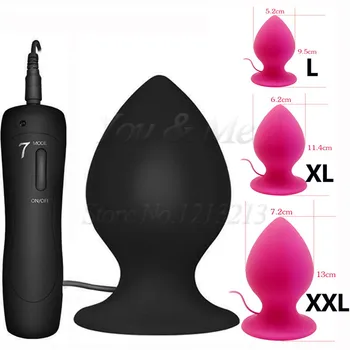 Large Anal Vibrator Sex Toys Women Men Silicone Super Big Butt Plug Huge Anal Plug Unisex Anus Expansion Erotic Toys Sex Product 1