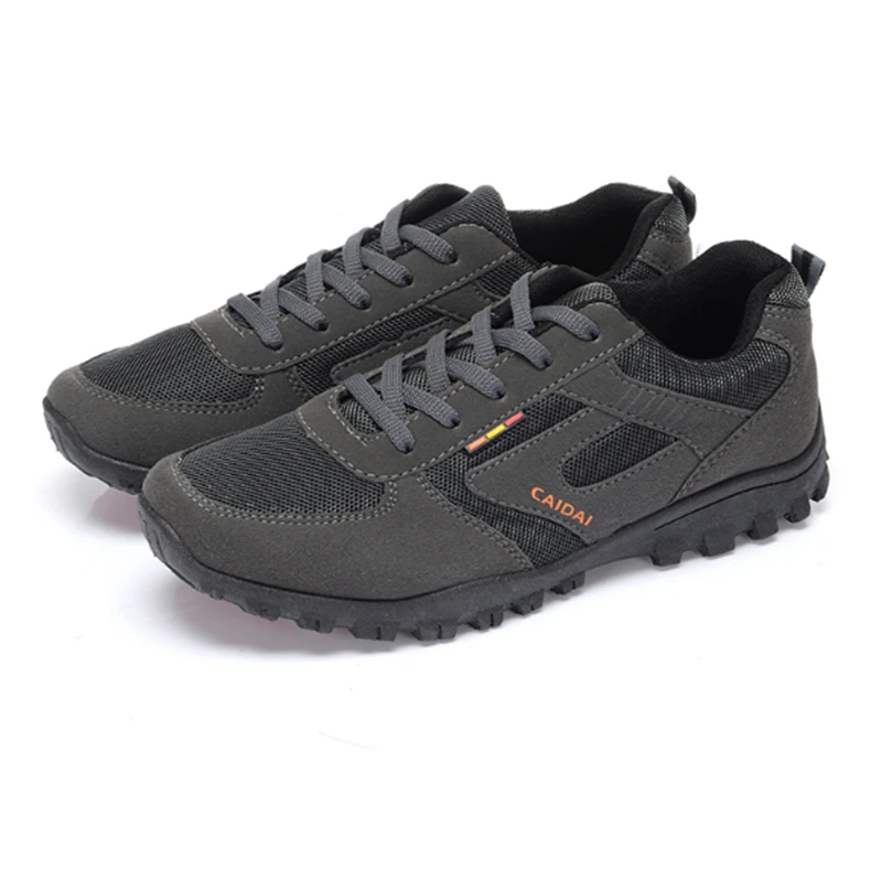 

Men's outdoor soft bottom work shoes breathable lightweight shoes casual non-slip wear-resistant mesh sneakers Fishing Sneakers