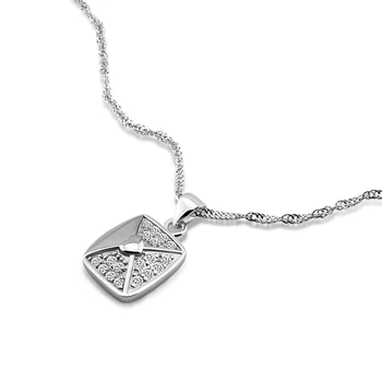 

Minimalism Initial 100% Solid 925 silver geometry pendant Necklaces For Women Jewellery Pendant Necklaces Best Friend Gifts