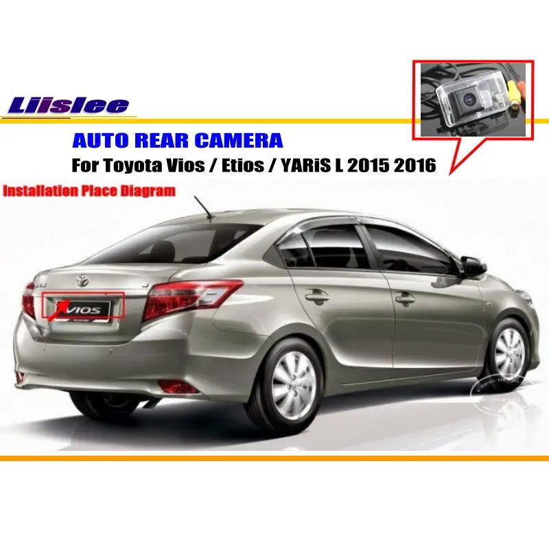 Liislee Автомобильная камера для Toyota Vios / Etios YARiS L 2015 2016/камера заднего вида/CCD RCA NTST