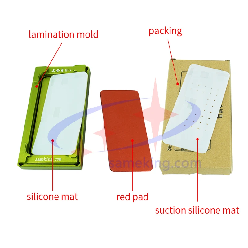 

Sameking new LCD lamination mold for iphone x xs digitizer green lamiantion mold