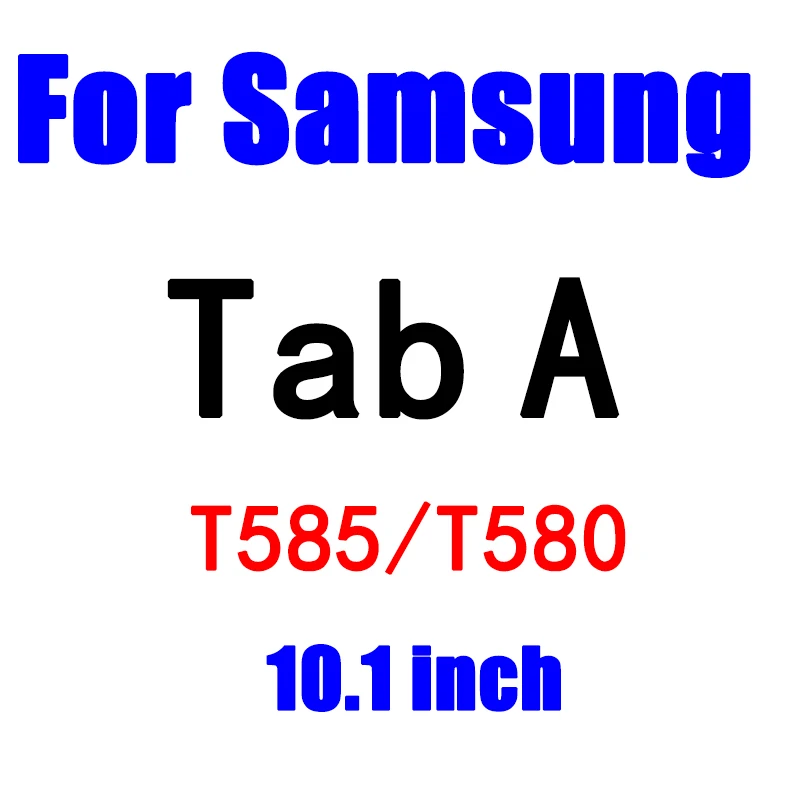 Закаленная пленка для samsung Galaxy Tab A 7,0 8,0 9,7 10 10,1 дюймов T280 T285 T350 T355 T550 T580 T585 Ultra Clear Экран протектор - Цвет: T585 T580 10.1 inch