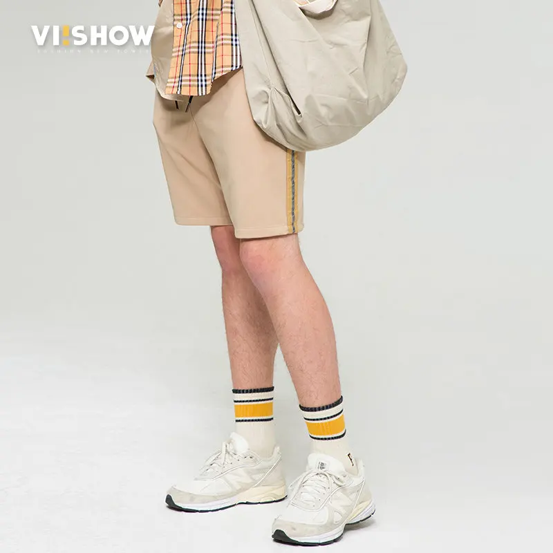 VIISHOW модные шорты с боковой полосой летние мужские короткие спортивные штаны