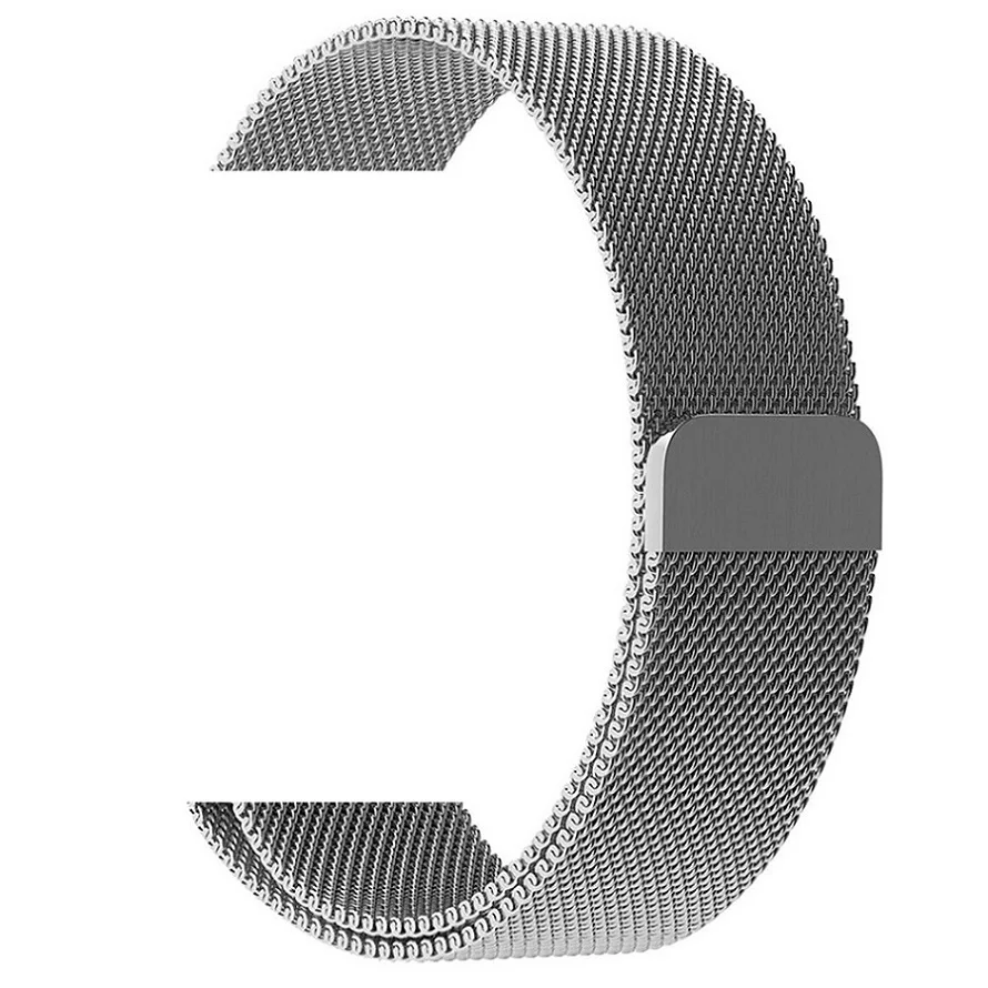 Миланский ремешок для Apple Watch 38 мм 42 мм браслет из нержавеющей стали с украшение с кисточкой для iWatch серии 5/4/3/2/1 - Цвет ремешка: Silver-Magnetic