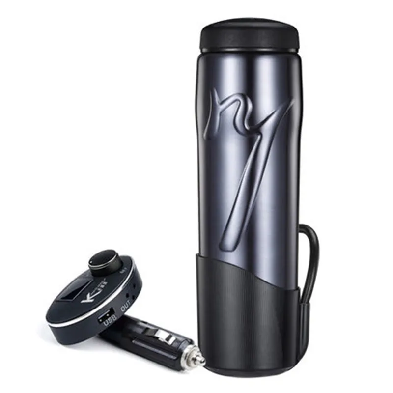  12V / 24V portable 350ml car heating cup adjustable temperature car boiling cup electric kettle boi