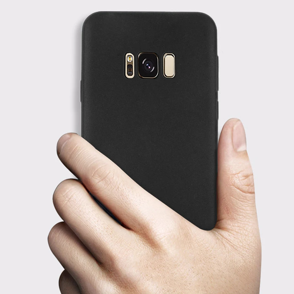 Slim Black Matte Touch Silicone Case For Samsung Galaxy S8 Plus Note 8 S9 S7 Edge Cover Rubber Shell On TPU Phone Cases Fundas |