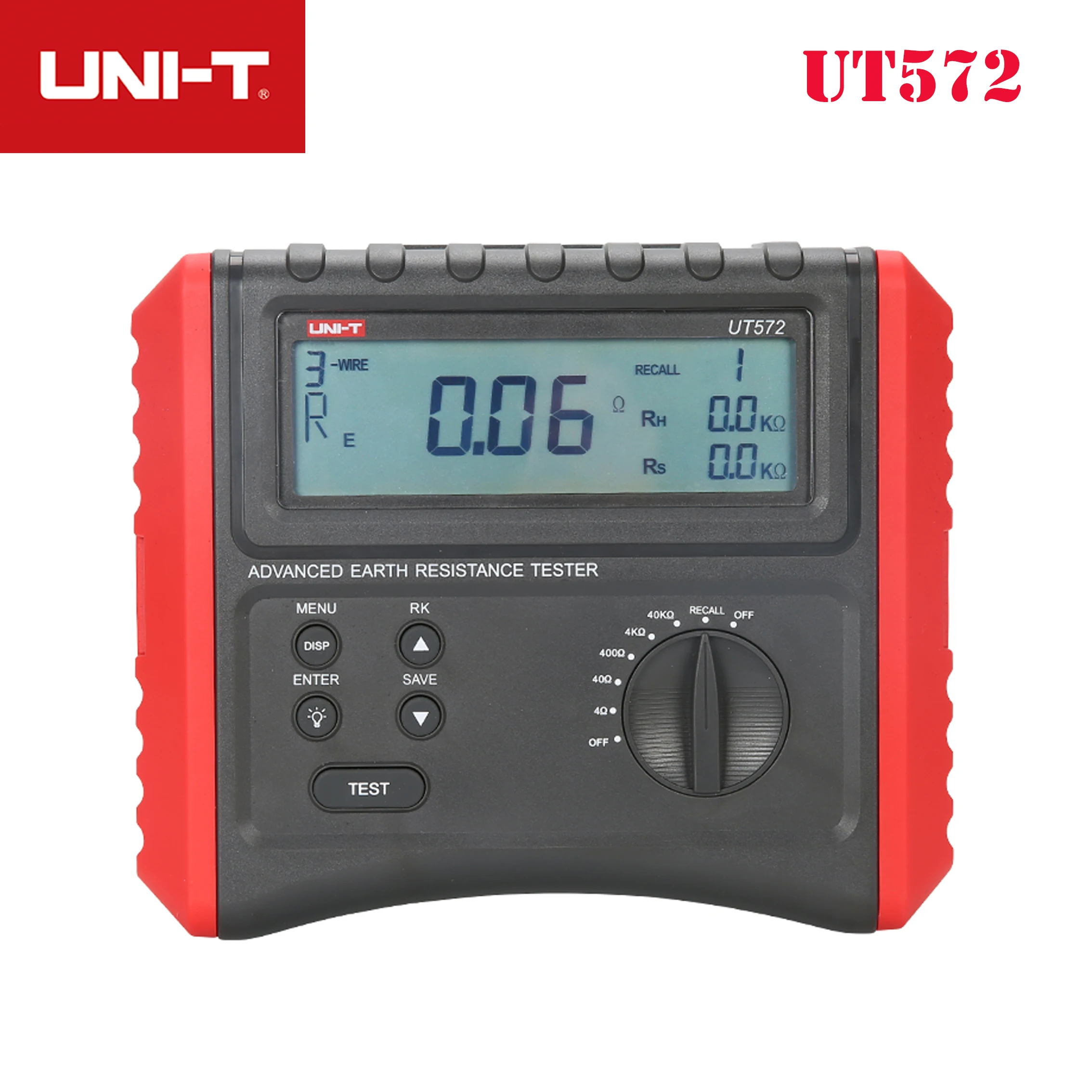 UNI T UT572 Advance Earth Reistance тест на сопротивление заземлению/тест Удельное почвы Megger 40K Ohm