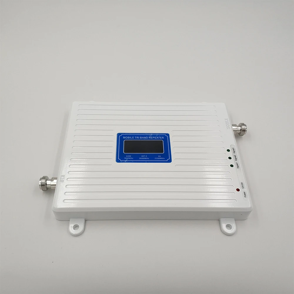 LCD 2g 3g 4g gsm repeater 900 2600 2100 MHz Tri Band mobile signal booster LTE cellular signal tri band repeater amplifier  (10)