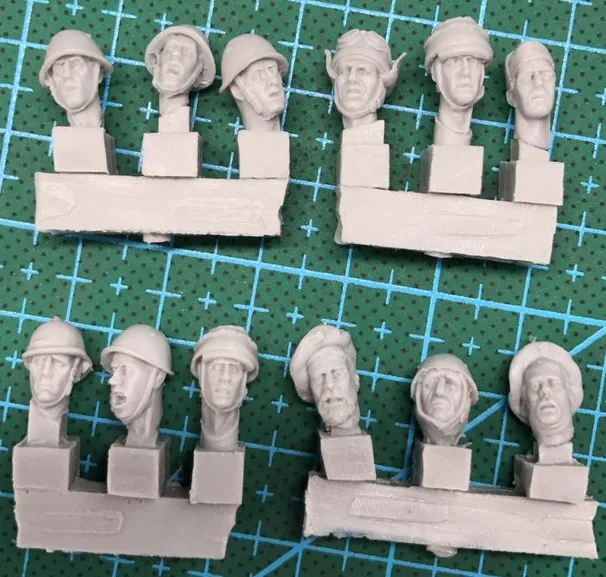 12 шт./лот 1/35 весы WW2 набор для обновления головы итальянского солдата Миниатюрные