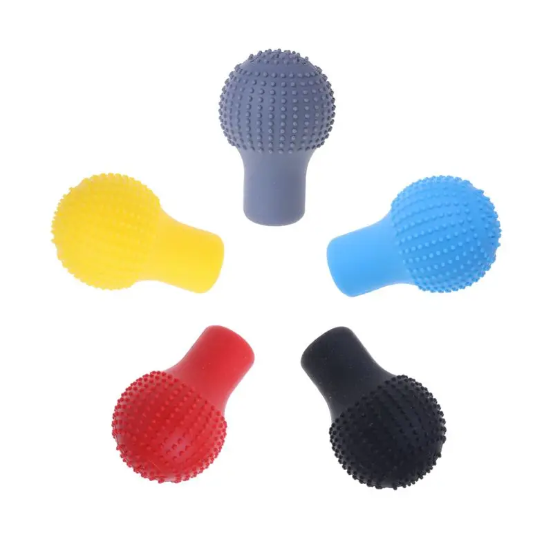 

Car Auto Round Silicone Gear Shift Knob Cover Manual Automatic Non slip Lever Shifter Knobs Case Protector Gear Shift Collars