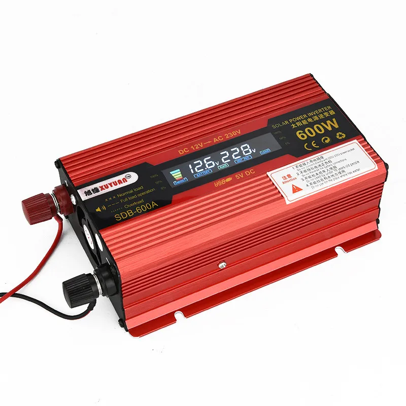 

600W Inverter 12V DC To 110V AC Car Power Inverter Converter With LED Digital Display