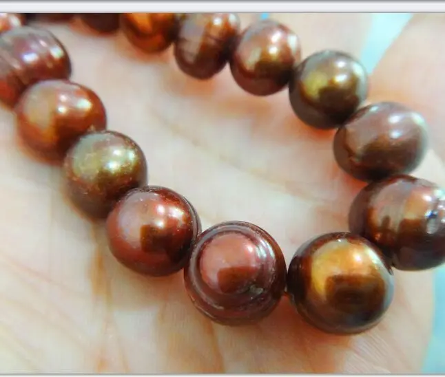 

HOT## Wholesale FREE SHIPPING HUGE AAA 12-14MM NATURAL SOUTH SEA GENUINE CHOCOLATE LOOSE PEARL NECKLACE