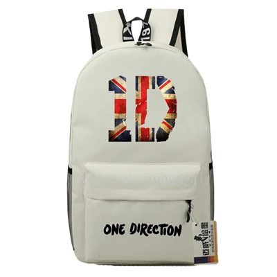 Подростковые Сумки One Direction 1D для мальчиков и девочек, Мультяшные рюкзаки, Детские рюкзаки из ткани Оксфорд, Детские рюкзаки, дорожные сумки, Mochila Feminina - Цвет: Style 2