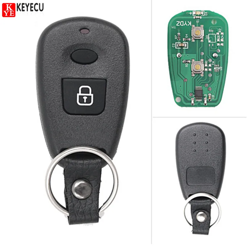 Дистанционный ключ KEYECU с 2 кнопками 315 МГц для Hyundai Santafe Elantra 2002 2003 2004 2005 2006 FCC ID: OSLOKA