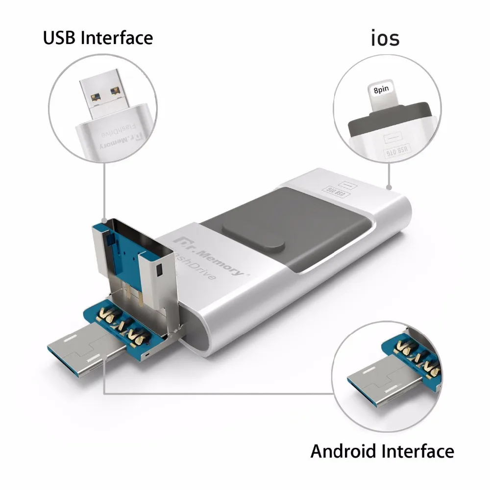 USB флэш-накопитель для телефона (MOQ 50 шт.) 4/20