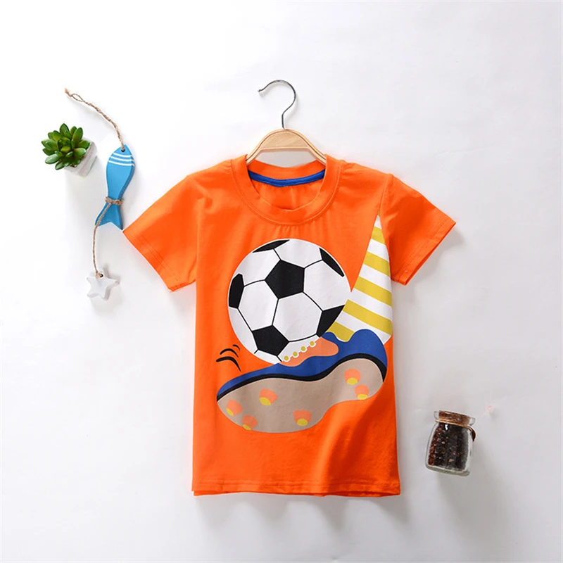 Футболка с рисунком для детей; коллекция года; летние детские топы; хлопковые футболки; футболки с принтом для малышей; Одежда для мальчиков; Одежда для девочек
