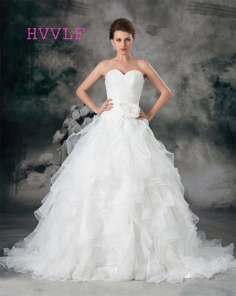 Plus Size 2018 Wedding Dresses Ball Gown Sweetheart