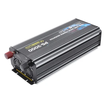 

Dual LCD Intelligent Solar Inverter DC to AC Pure Sine Wave Power Inverter 12V/24V/48V to 220V 6000W-peak For Home/Car/Industry