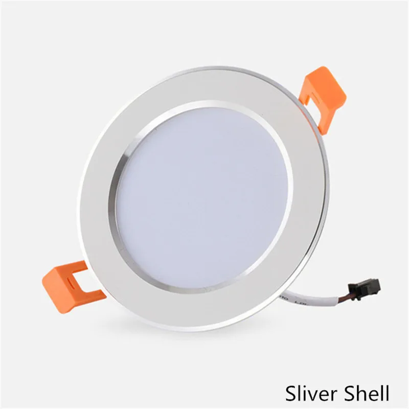 Lâmpada do Teto Luminária para Casa Downlight Buraco Tamanho 500lm 70-80mm 3000 k Iluminação Embutida 6000 Retrofit Levou Recesso 5 Pcs Led w 3 tamanho 500LM 70-80mm 3000 k Iluminação Embutida